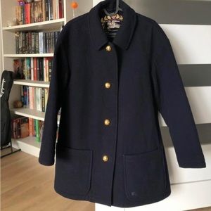 Vintage Burberry’s Navy Wool Coat